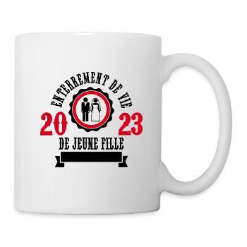 Hochzeit Braut JGA 2023 Junggesellinenabschied - Tasse - Weiß - Rechts