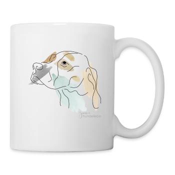 Pointer Mix - Tasse - Weiß - Rechts