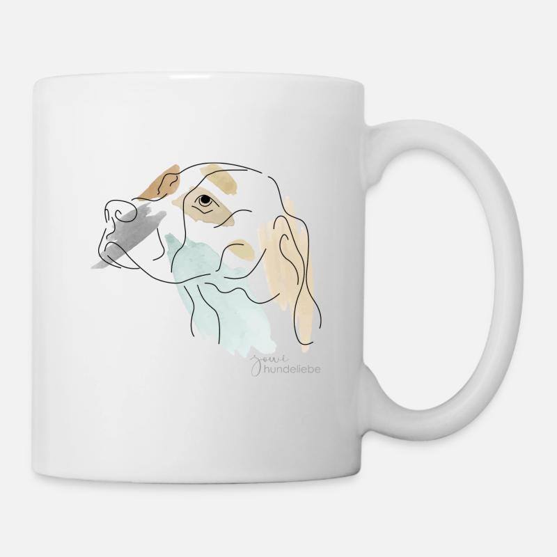 Pointer Mix - Tasse - Weiß