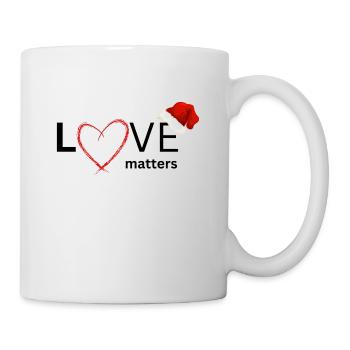 Love matters - Tasse - Weiß - Rechts