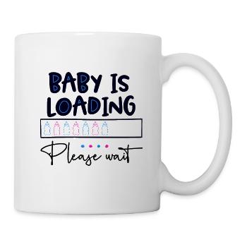 Pregnant, baby is loading, pregnancy - Mug - white - Right