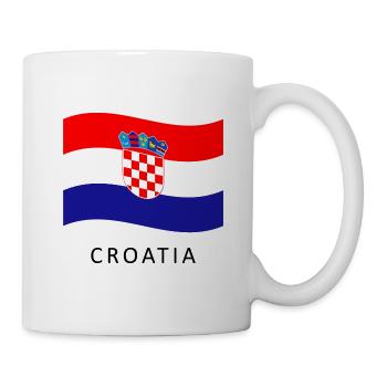 Drapeau Croatie - Croatia Flag - Mug blanc - blanc - Droite