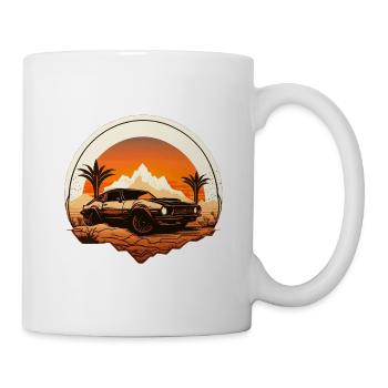 US Muscle Car Geschenk - Tasse - Weiß - Rechts