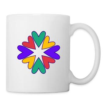 MAMA. MUTTERTAG. SCHÖNEN MUTTERTAG. ICH LIEBE DICH - Tasse - Weiß - Rechts