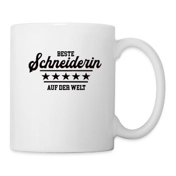 Bester Schneiderin Schneiderei Handwerk Designerin - Tasse - Weiß - Rechts