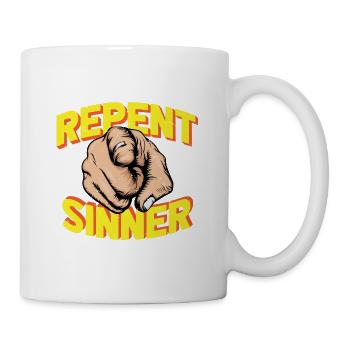 Repent Sinner Yellow - Mug - white - Right