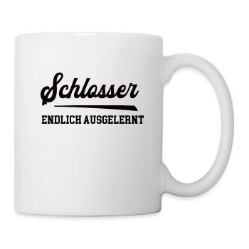 Schlosser Ausbildung Bestanden Bester Azubi Lehre - Tasse - Weiß - Rechts