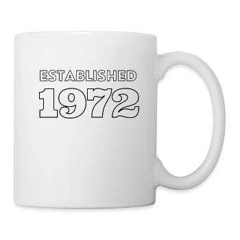 Fondée en 1972 - Mug blanc - blanc - Droite