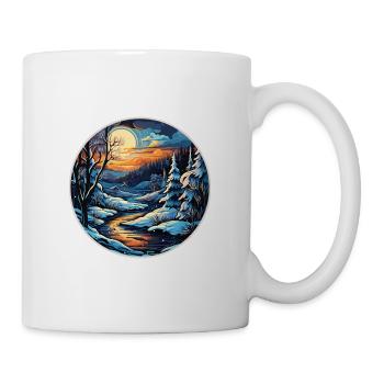 Hiver - Mug blanc - blanc - Droite