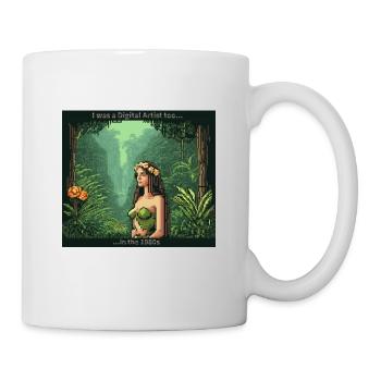 Artiste des années 1980 - Mug blanc - blanc - Droite