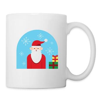 Weihnachtsmann, Weihnachten, Weihnachtsmann, Geschenke - Tasse - Weiß - Rechts