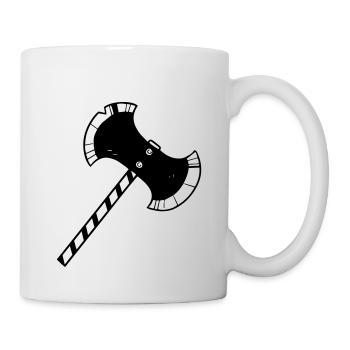 Double Bladed Axe (fighter / barbarian) - Mug - white - Right