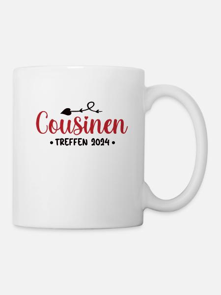 Cousinen Treffen 2024 Familientreffen Cousine - Tasse - Weiß