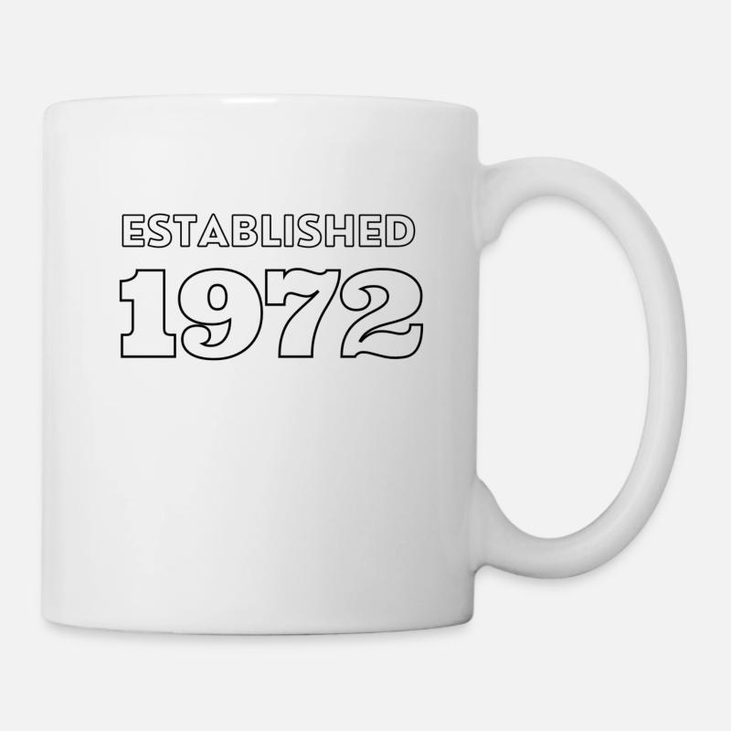 Established 1972 - Celebrate your birth year - Mug - white
