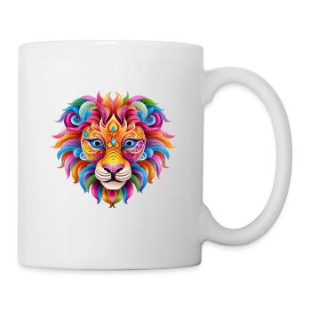 Mardi Gras Lion - Comic Book Style - Mug - white - Right