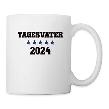 Tagesvater 2024 Tagespapa Werden Beruf Erzieher - Tasse - Weiß - Rechts