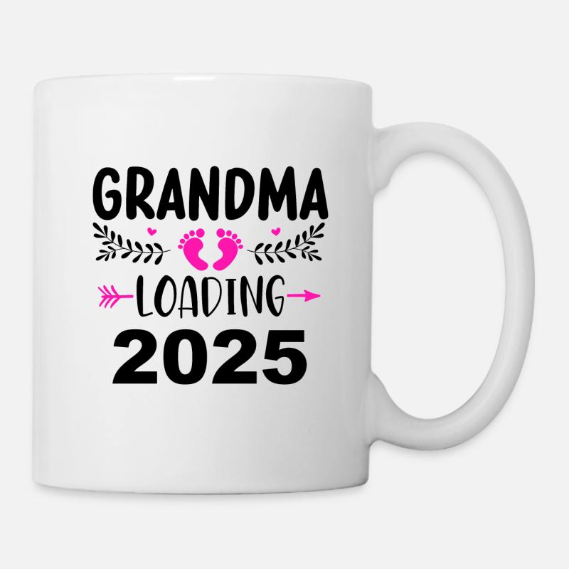 Oma 2025 loading, Ich werde 2025 Oma - Tasse - Weiß