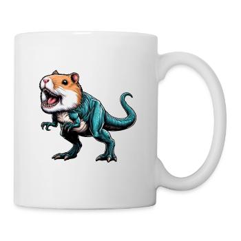 T-Rex Hamster Hybrid: Fantastic Mythical Creature - Mug - white - Right