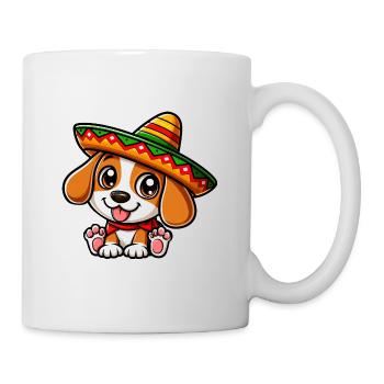 Cinco de Mayo Beagle Dog Fiesta - Mug blanc - blanc - Droite
