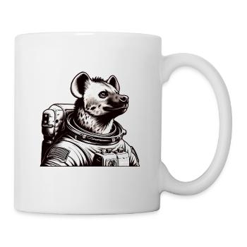 Hyäne Astronaut Weltraum Abenteuer - Tasse - Weiß - Rechts