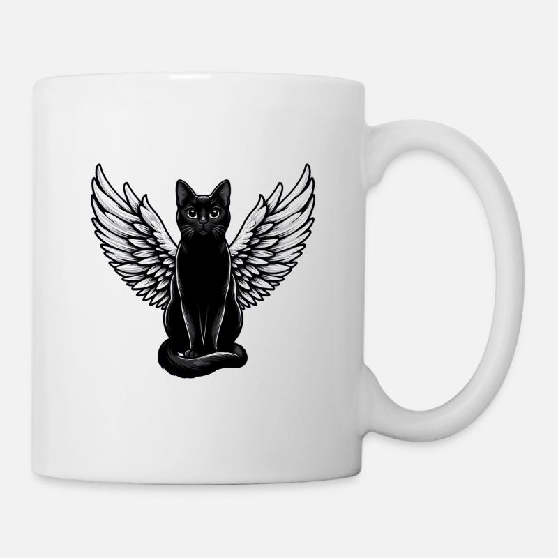 Black Cat dans le rôle de Dark Angel - Mug blanc - blanc