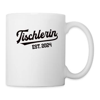 Tischlerin 2024 Beruf Tischlerei Schreinerei Azubi - Tasse - Weiß - Rechts
