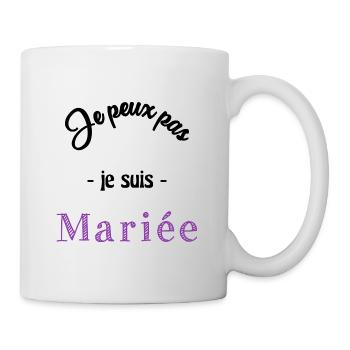 FUTURE MARIEE. EVJF. MARIEE. TEAM. TEAM MARIEE - Mug blanc - blanc - Droite
