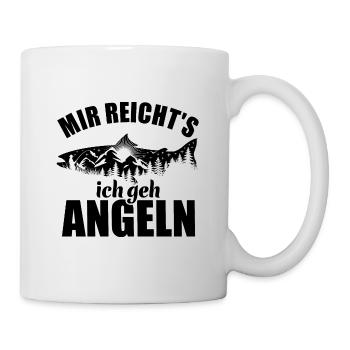 Mir reicht’s ich geh Angeln - Outdoor - Tasse - Weiß - Rechts