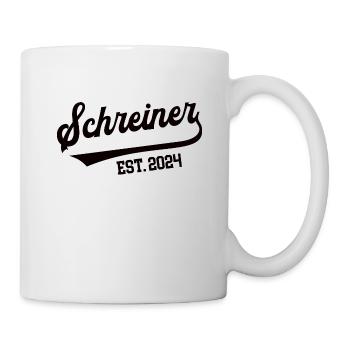 Schreiner 2024 Beruf Schreinerei Lehre Meister - Tasse - Weiß - Rechts