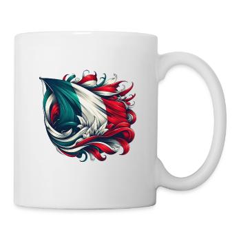 Italian Flag Flowers French Flag - Mug - white - Right