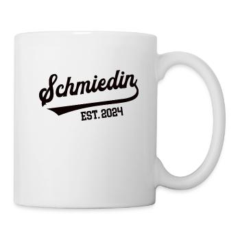 Schmiedin 2024 Beruf Schmied Schmiede Lehre Azubi - Tasse - Weiß - Rechts