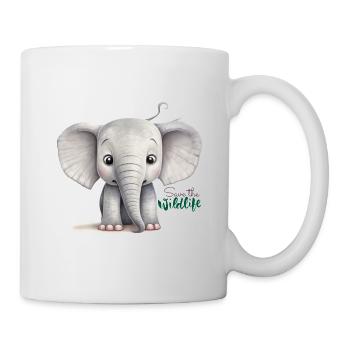 Save the wildlife !! - Mug - white - Right