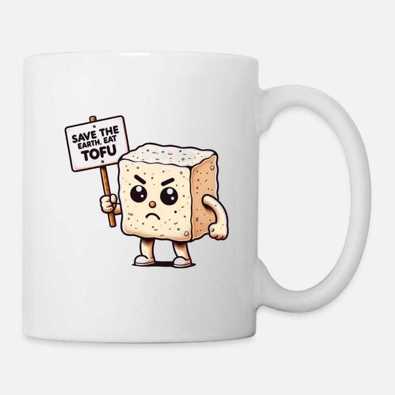 Tofu Erde Verteidiger - Tasse - Weiß