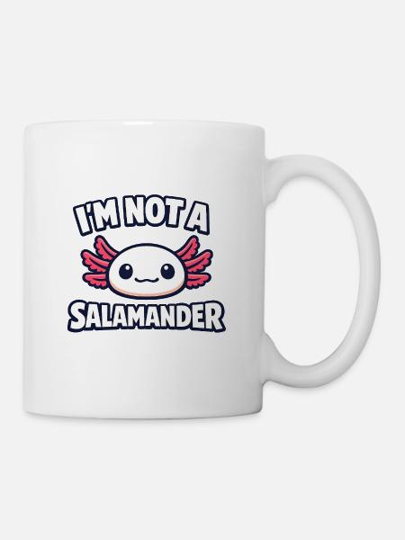 Je ne suis pas une salamandre - Axolotl - Mug blanc - blanc