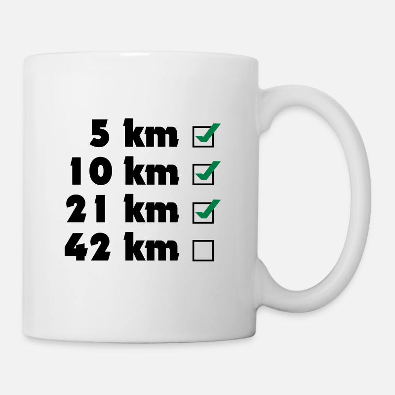 Runner checklist - Mug blanc - blanc