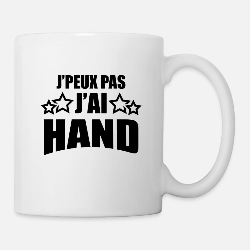 j'peux pas j'ai hand - Mug blanc - blanc