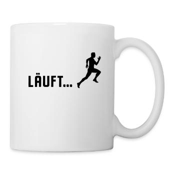 Jogging runs man Jogger runner - Mug - white - Right