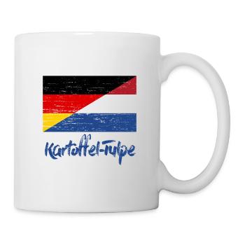 Kartoffel Tulpe Deusch-Niederländer - Tasse - Weiß - Rechts