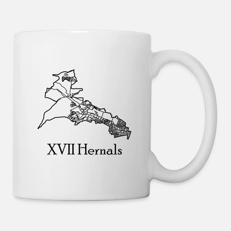 Hernals Karte - Tasse - Weiß