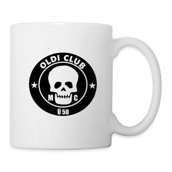funny sayings, cool, skull, over 50 - Mug - white - Right
