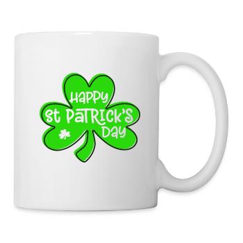 Happy St Patrick's Day St. Patricks day Irland Iri - Tasse - Weiß - Rechts