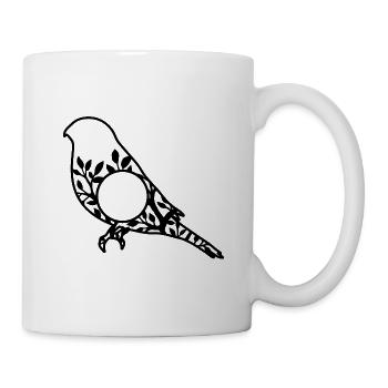 Bird 2 Vogel Vögel - Tasse - Weiß - Rechts