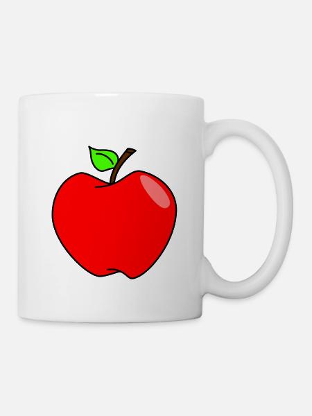 Apfel - Tasse - Weiß