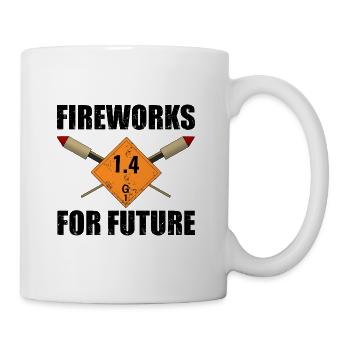 Feu d'artifice pour le futur Pyro - Mug blanc - blanc - Droite