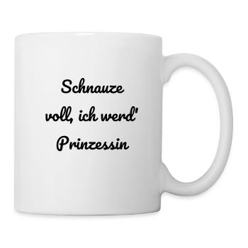 Ich werd Prinzessin - Tasse - Weiß - Rechts
