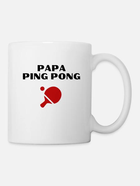 Papa ping pong tshirt - Mug blanc - blanc