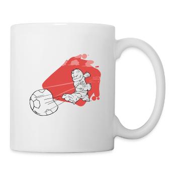foot monster - Mug blanc - blanc - Droite