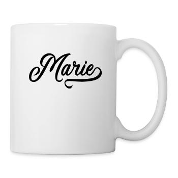 Marie - Vorname - Tasse - Weiß - Rechts