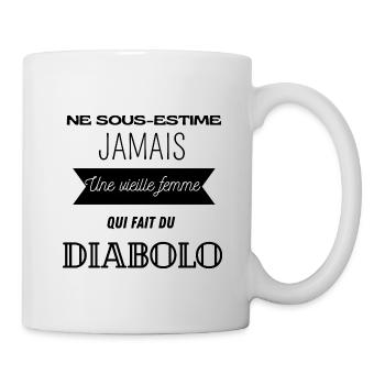Cadeau humour diabolo cirque passion drôle - Mug blanc - blanc - Droite