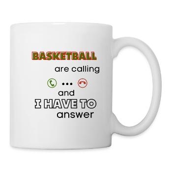 Gift basketball basketball funny sport passion - Mug - white - Right